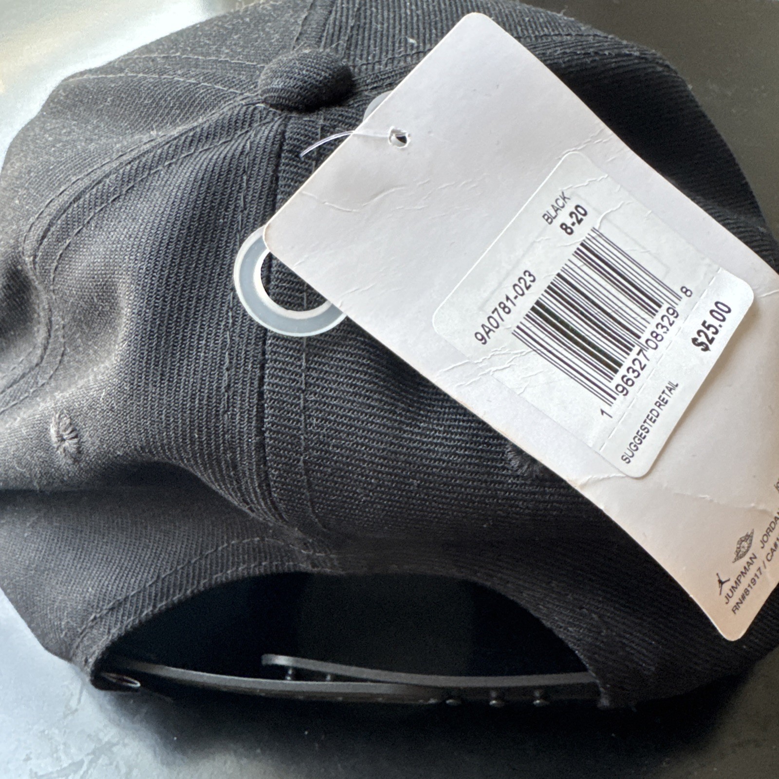 Jordan Pro Cap Kids (8-20) Black Snapback Adjustable Jumpman Hat