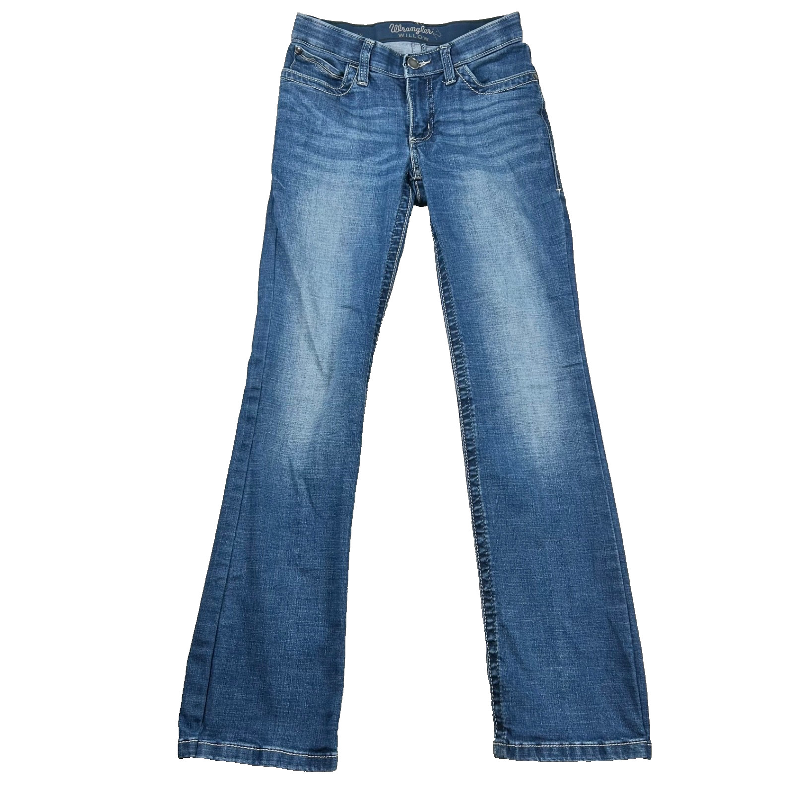 Wrangler WIllow Jeans Womens 1×32 Bootcut Equestrian Denim Riding Western Low