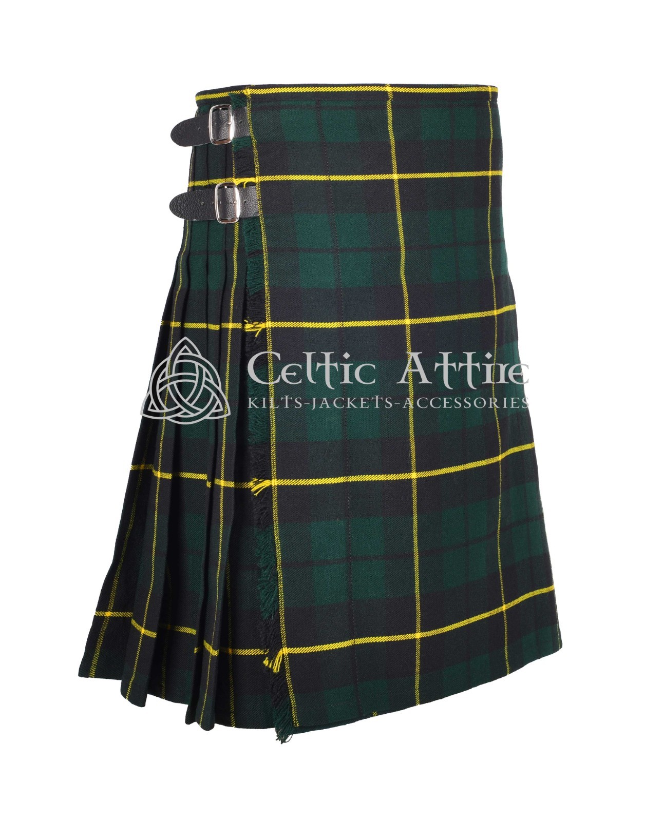 Wallace Hunting Tartan 8 Yard Scottish Kilt – Made to Order By Celtic Attire