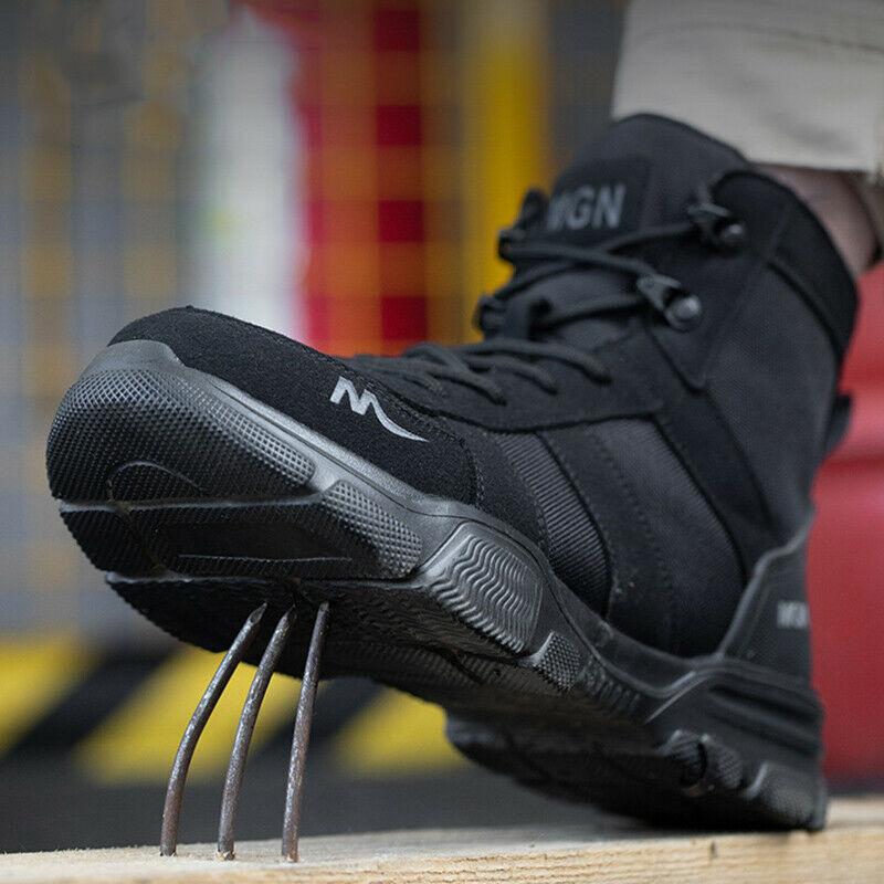 Puncture-Proof Male Work Boots Indestructible Safety Shoes Men Steel Toe Shoes