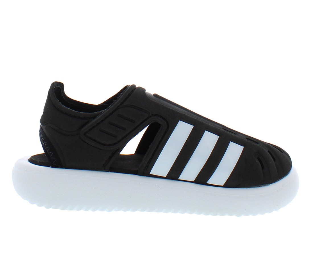 Adidas Water Slide Infant/Toddler Shoes Size 5, Color: Black/White/Black