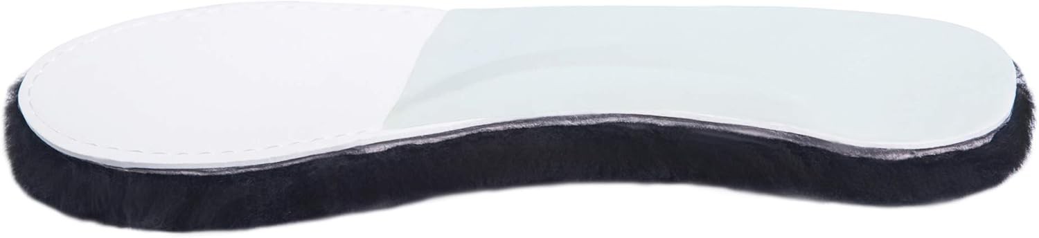 Sheepskin Insoles Black Wool Fur Fleece Inserts Cozy Fluffy Women’s Premium