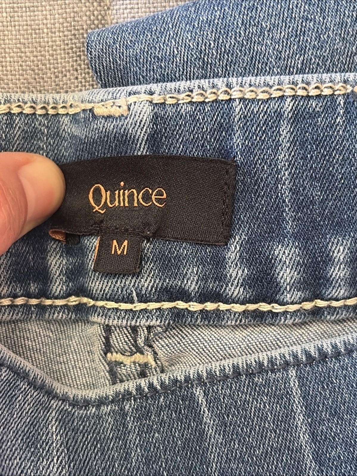 Quince Laguna Blue Nina Pull On Stretch Skinny Jeans Womens Medium