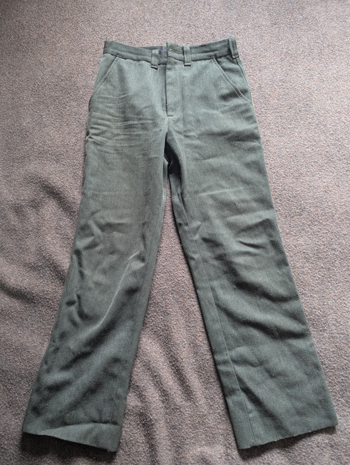 Filson mens heavy wool pants straight cut green 30×29
