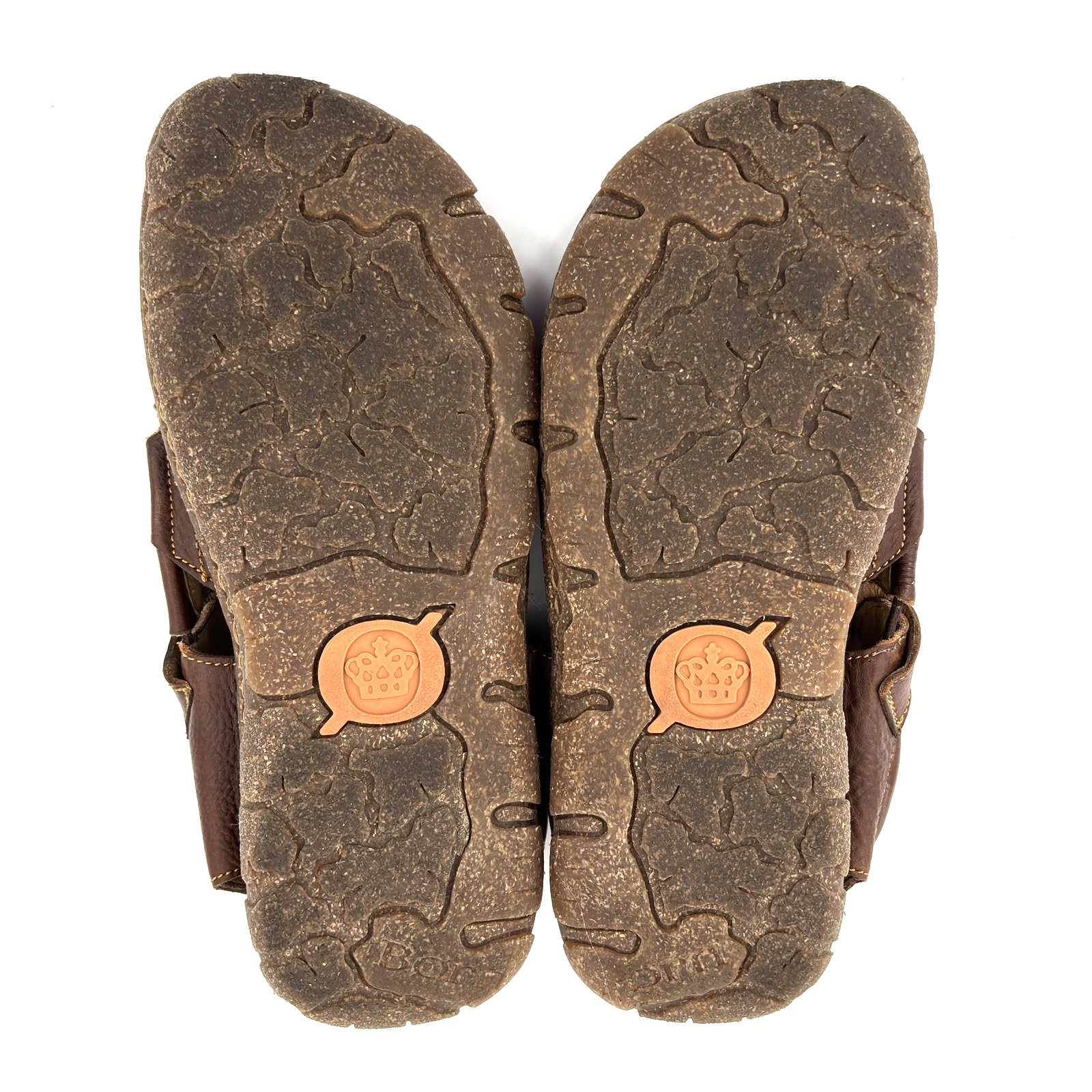 Men 12 Born Cabot III Brown Leather Fisherman Sandals Comfort Casual Shoes M6504