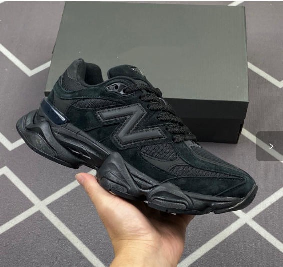 New Balance 9060 Triple Black U9060BPM Mens Running Shoe HOT Sneaker