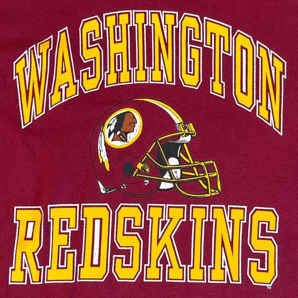 Vintage 80’s Washington Redskins Helmet Logo T-Shirt USA Single Stitch L