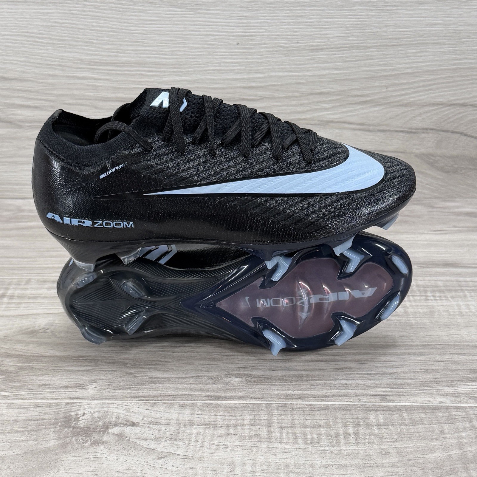 Nike Zoom Vapor 16 Elite FG Black Ice Blue FQ1457 001 Men’s Size 5.5 / Women’s 7