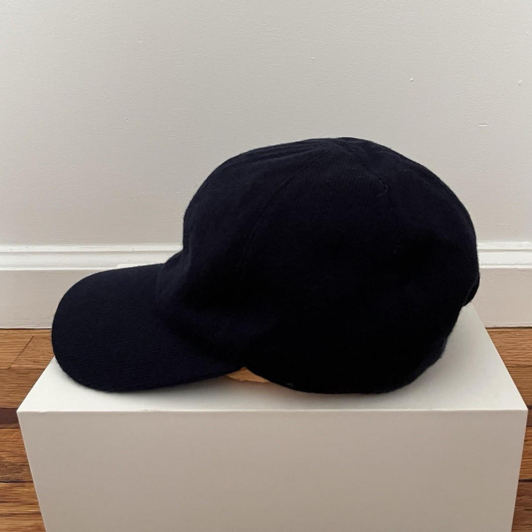 Quince Blue Corduroy Adjustable Baseball Cap Hat, Unisex Adults M/L