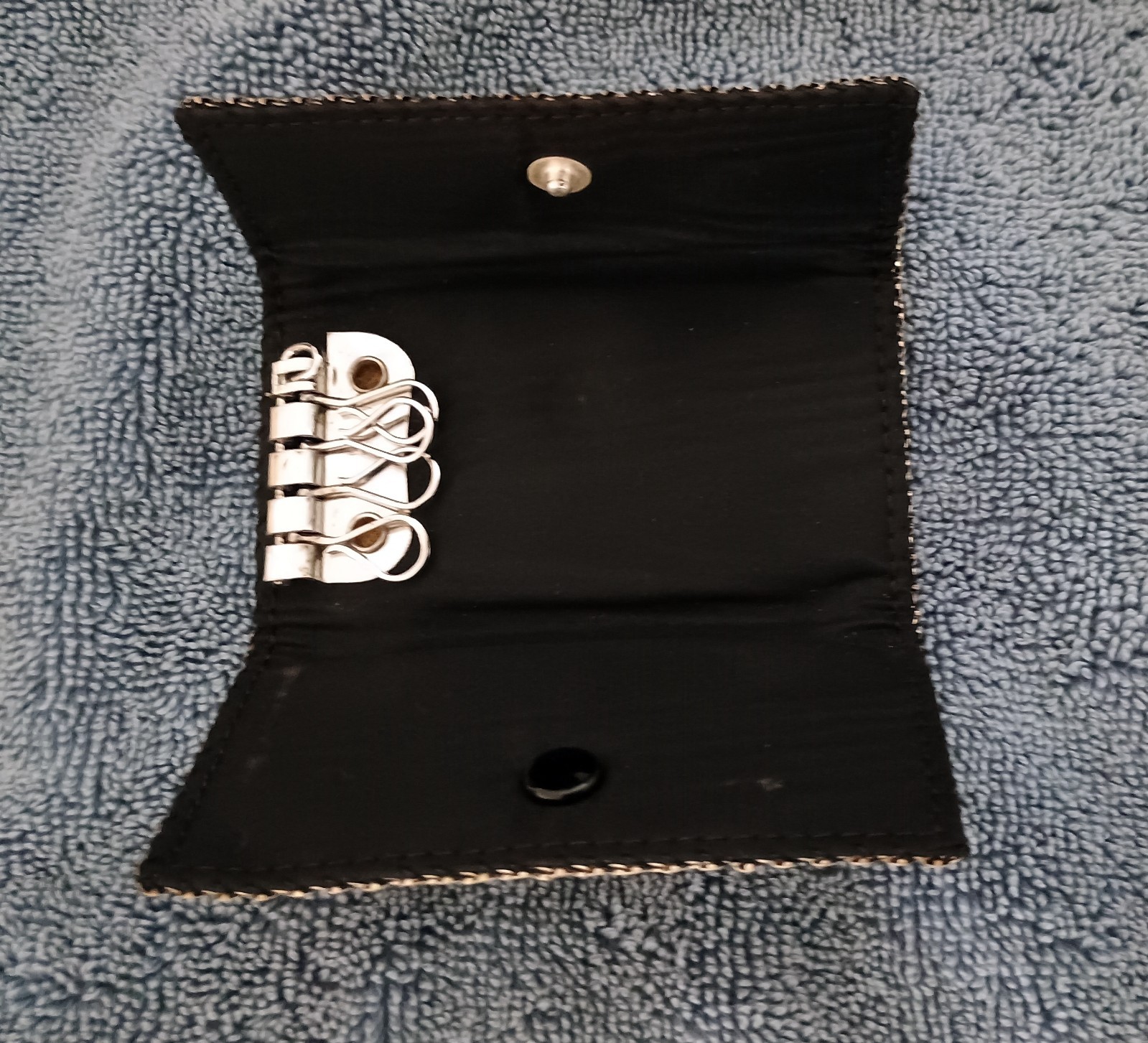 VINTAGE SILVER MESH 3pc SET – PURSE, CHANGE PURSE, KEY HOLDER CIRCA 40s-50s