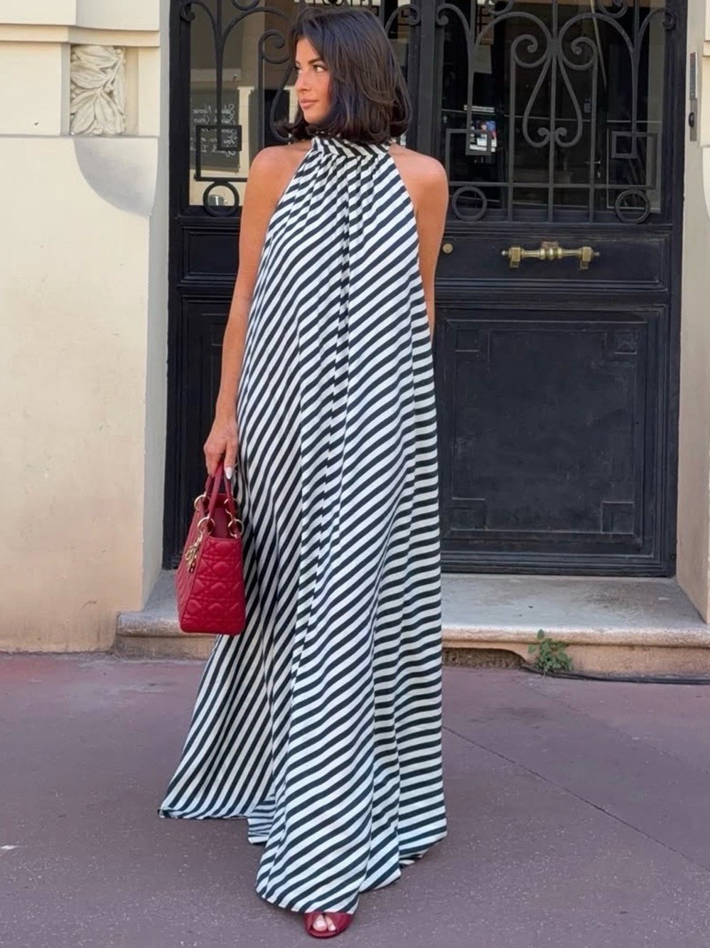 NWT H&M T-Detail A-Line Dress Voluminous Runs Big Sizes: S M L