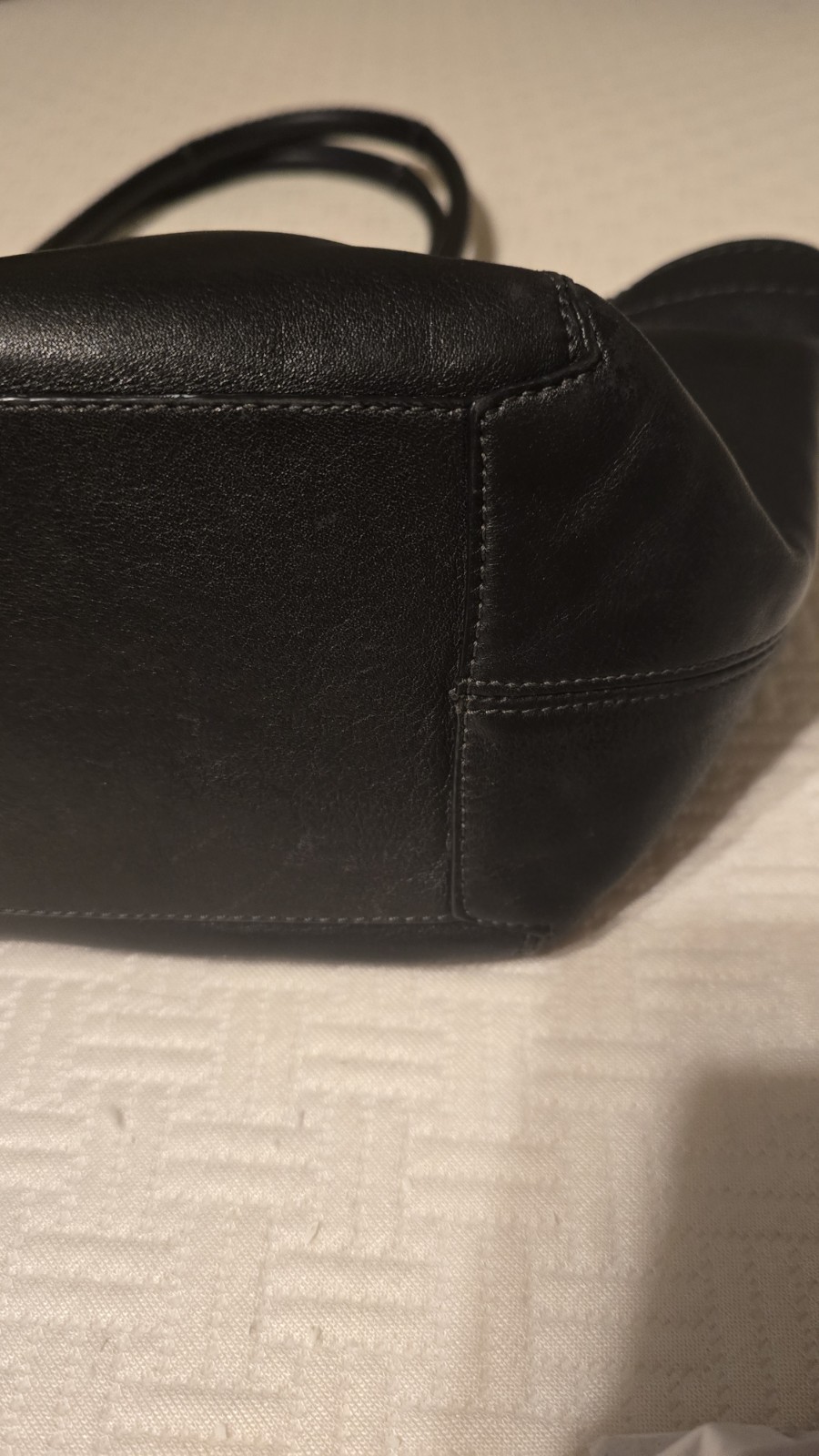 2009 Coach Bleeker Leather Tote Legacy Lining, Inner Pockets, Silver Hardware