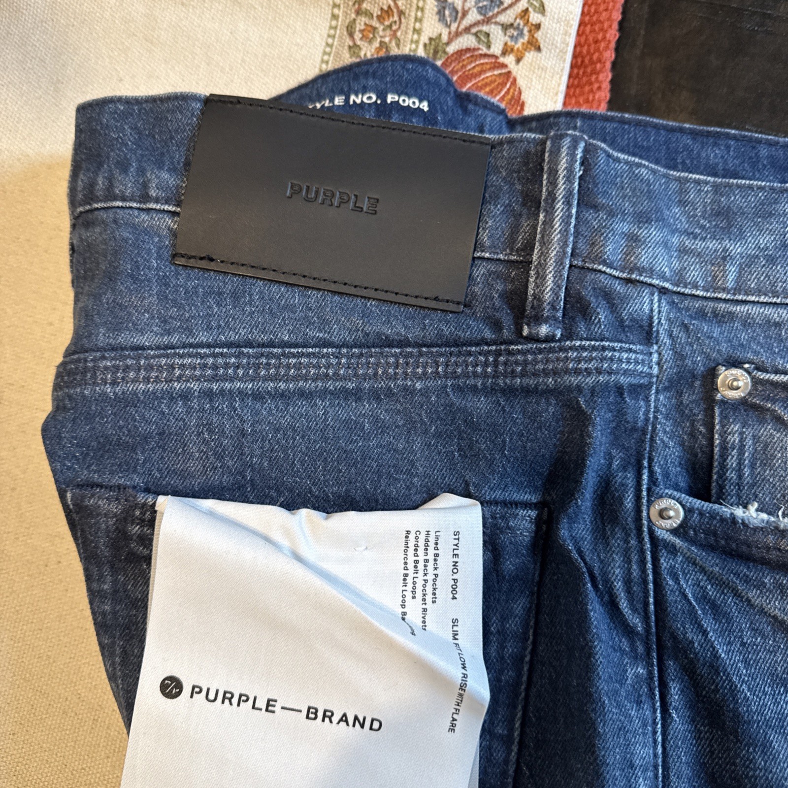 PURPLE BRAND – Cargo Medium Wash Denim Flare P004 Jeans – Men’s Sz 31×31
