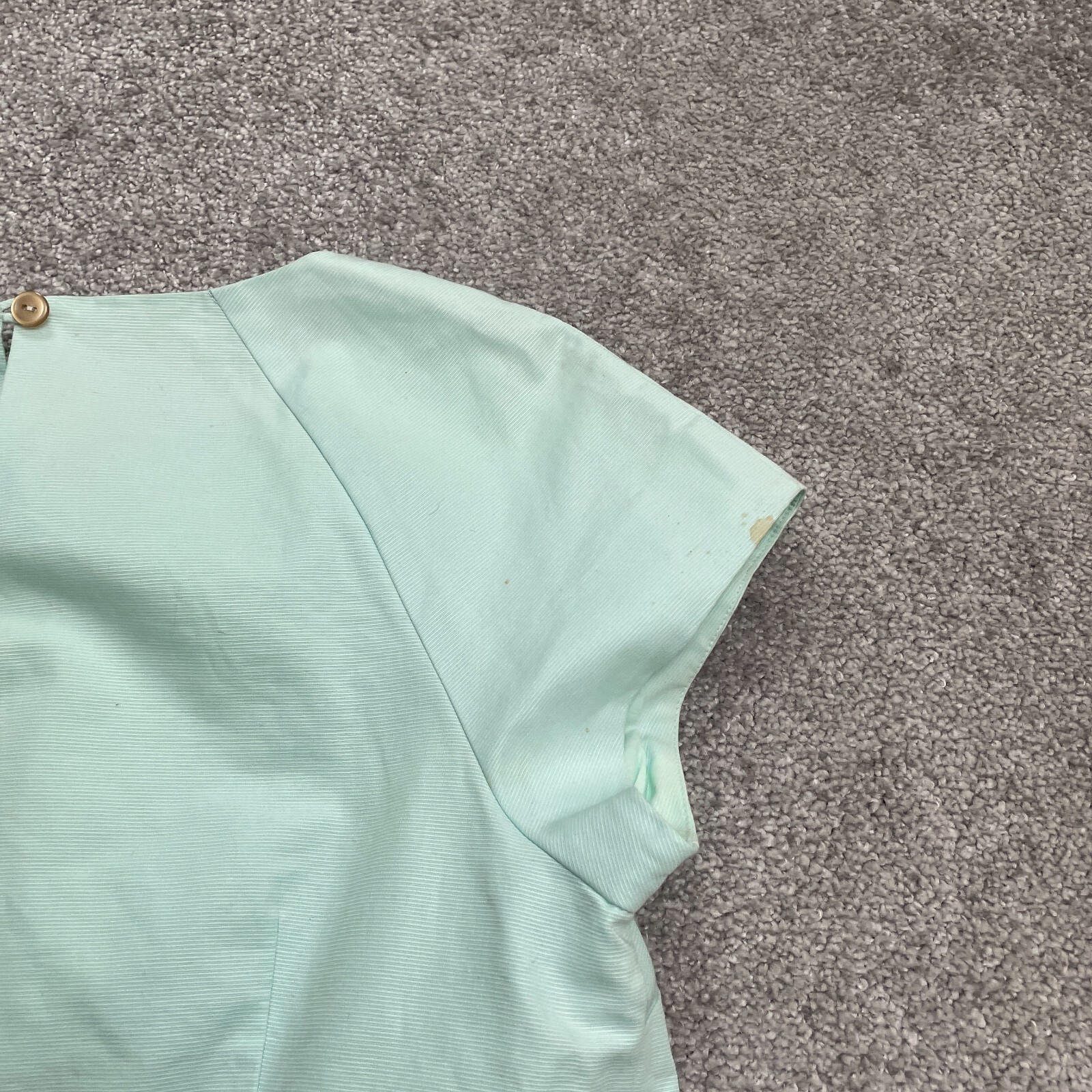 Boden Embellished Beaded Floral Top Blouse Womens 10 Min Green Cotton Stretch