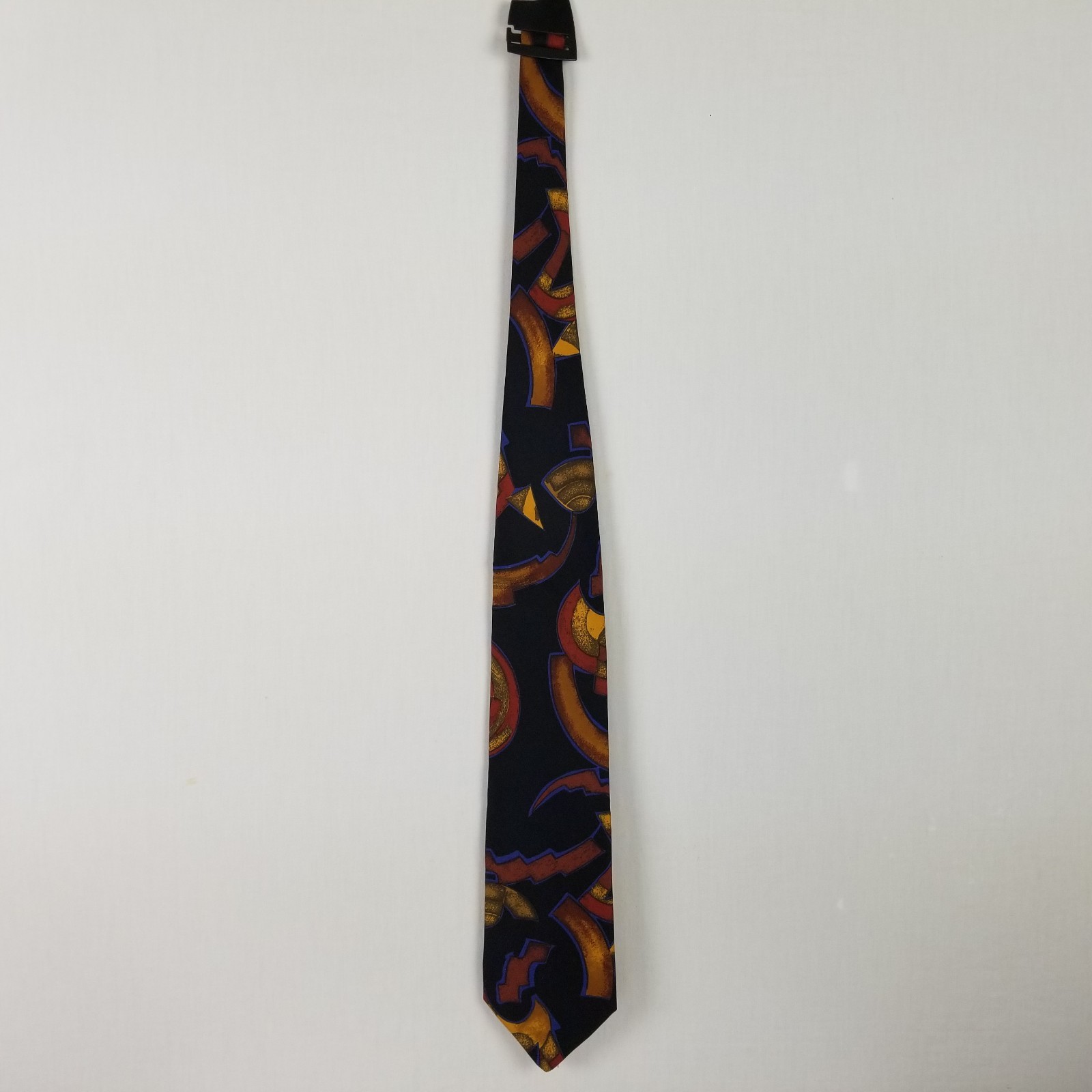 Prochownick Markey geometric abstract design black blue beige mens Tie