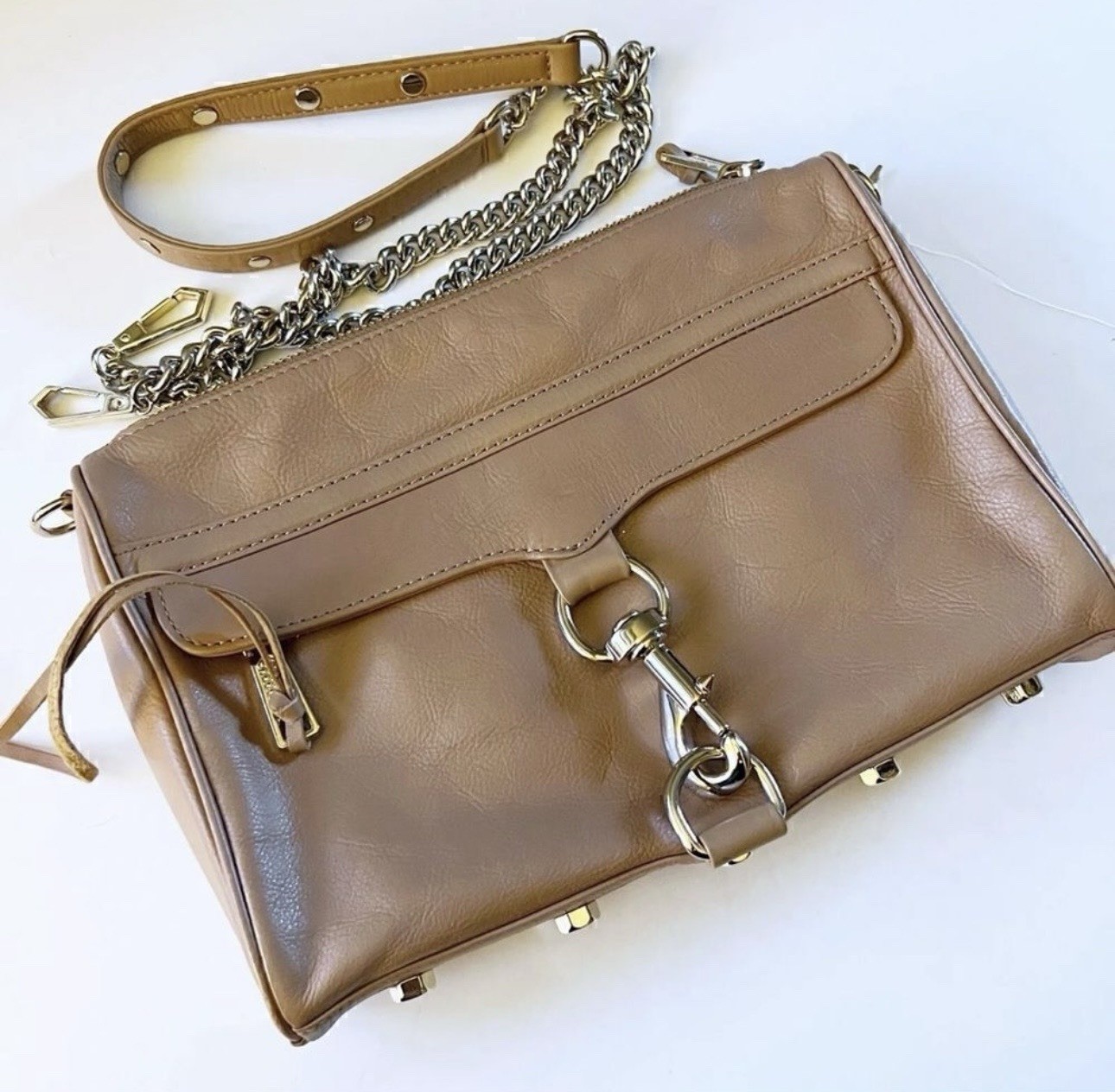 Rebecca Minkoff MAC Leather Crossbody Bag, Brown
