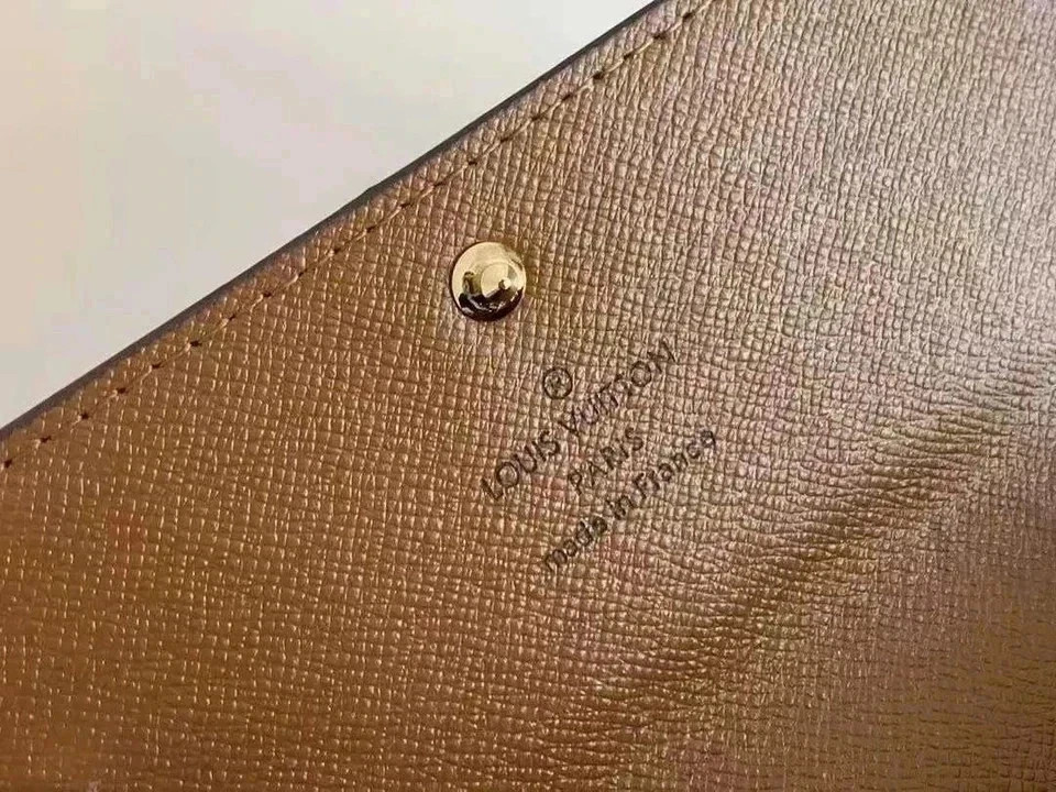 Louis Vuitton Portefeuille Sarah Monogram Long Wallet Brown Authentic USA