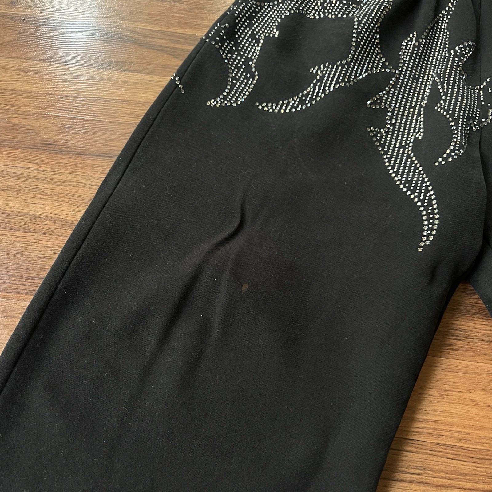 Named Collective Rhinestone Sweatpants Jacket Zip Up Logo Set Sz L/XL