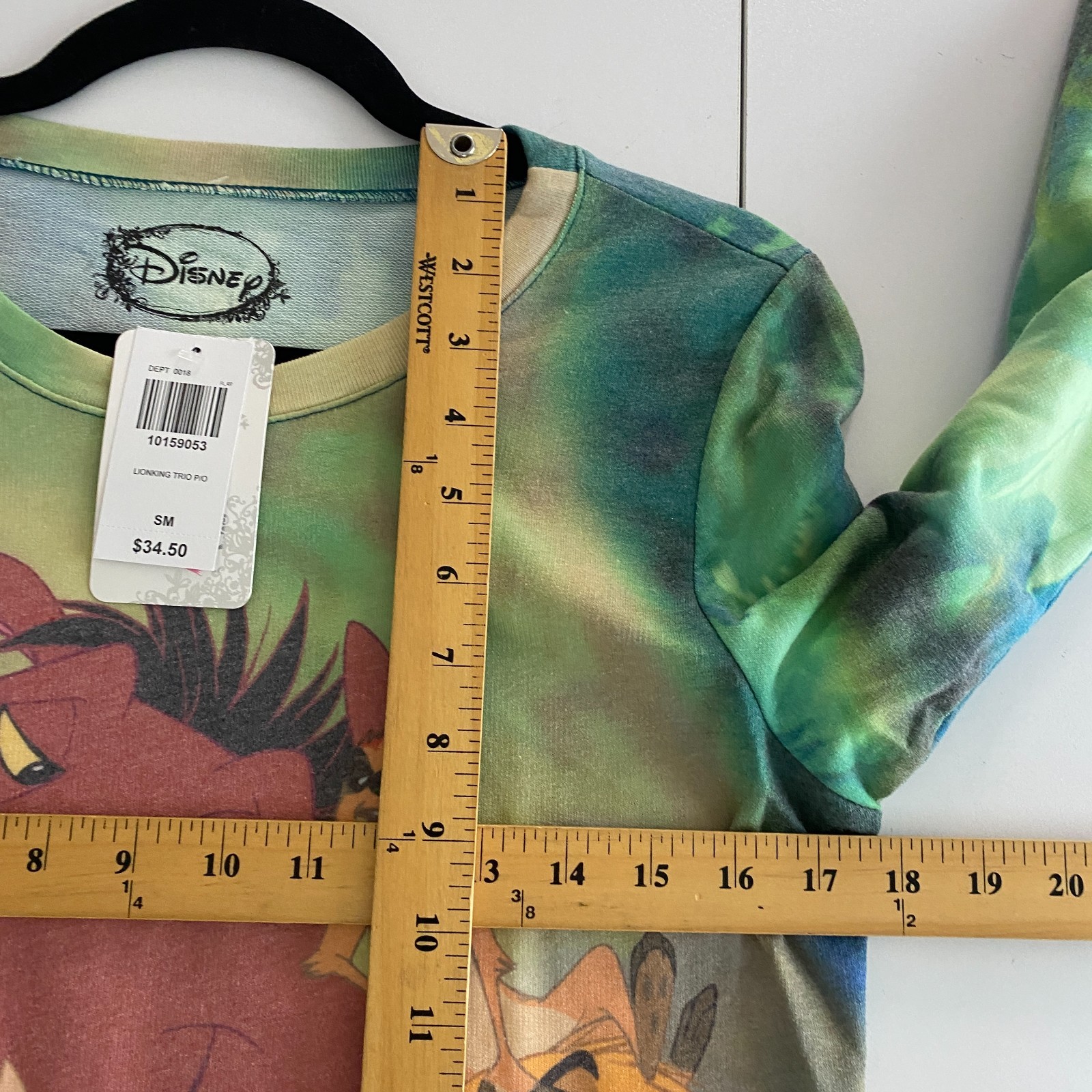 Disney The Lion King TRIO Sweatshirt S Timon Pumbaa Simba Ladies Pullover Top
