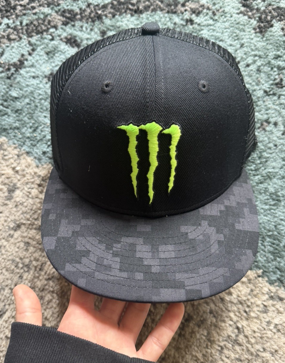 Monster Energy Digital Camo Hat Snapback Camouflage Snapback Cap