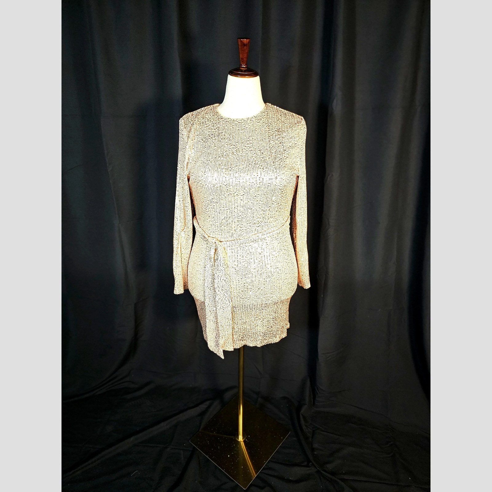 Twinkle in the Spotlight: Glamorous Backless Dress