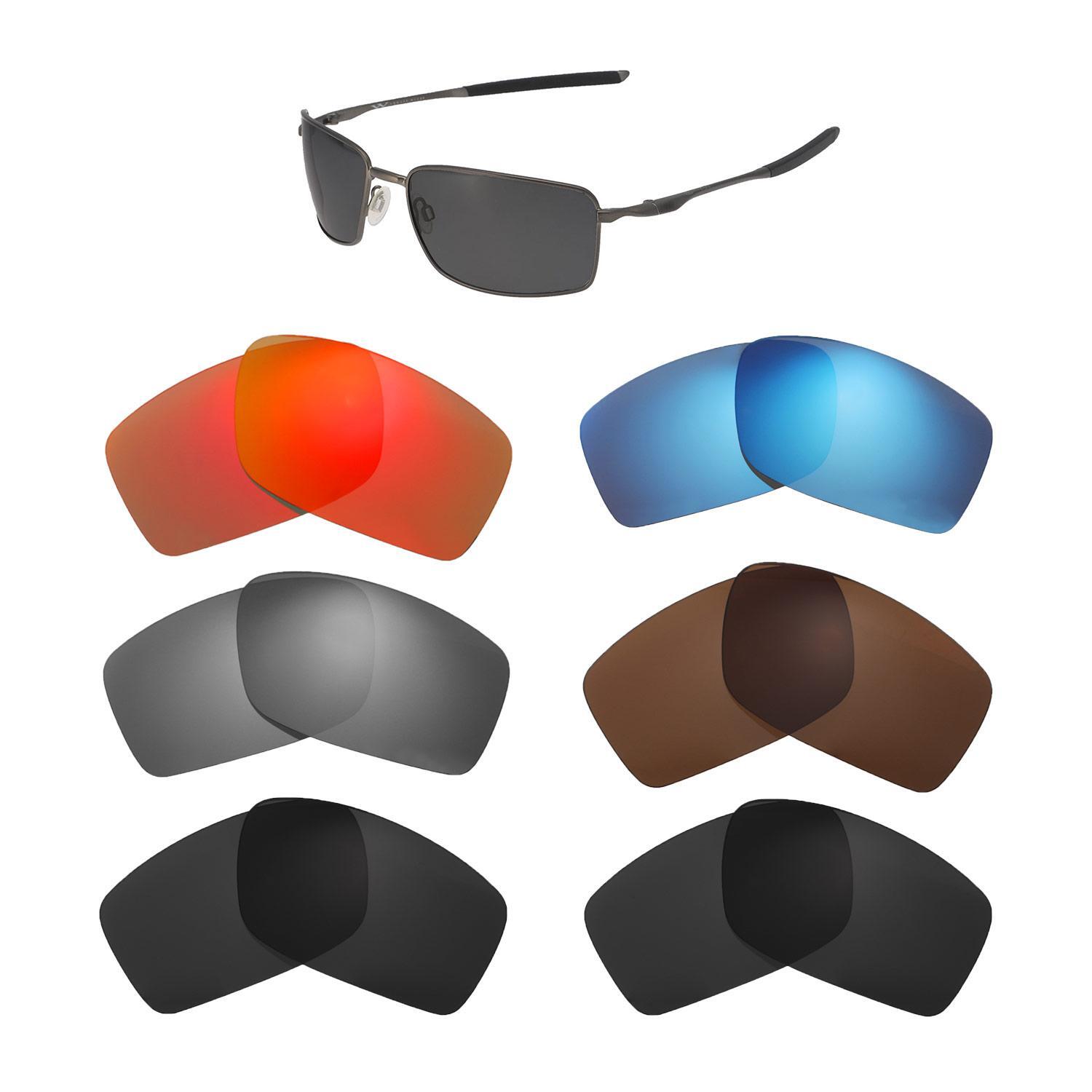 Walleva Lenses For Oakley Square Wire II (OO4075 &6016 Series)-Multiple Options