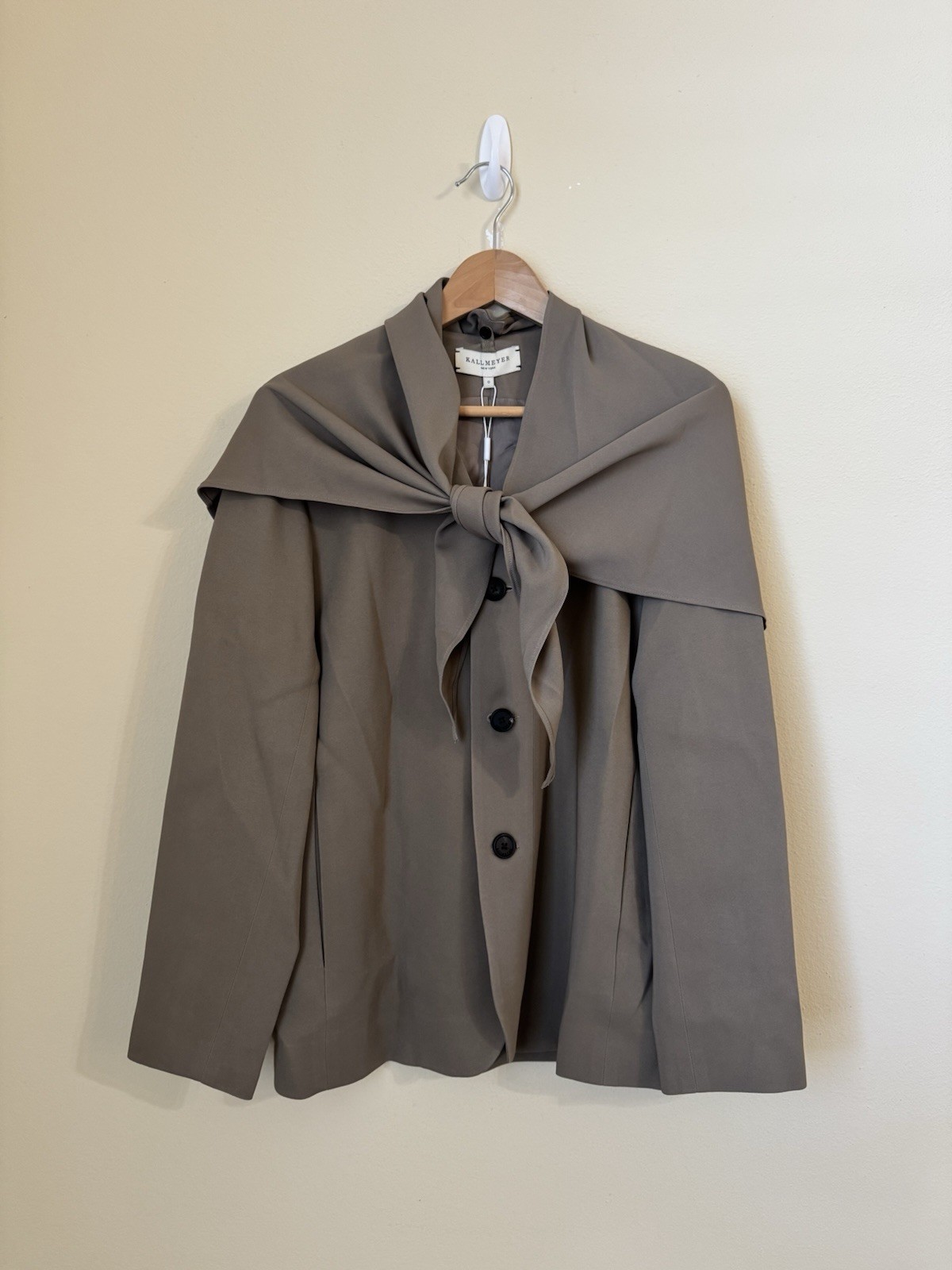 Kallmeyer New Jamie Scarf Blazer Jacket Viscose Cady Size 0