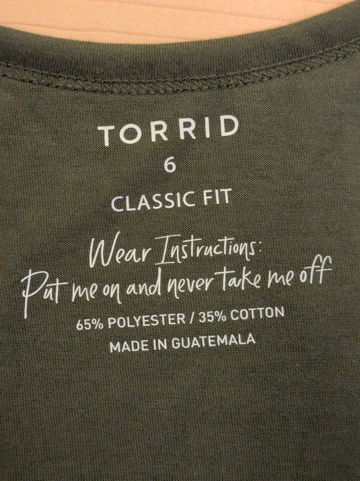 6 Torrid Classic Olive Girlfriend V Neck Short Sleeve Top Tee Shirt 6X 30