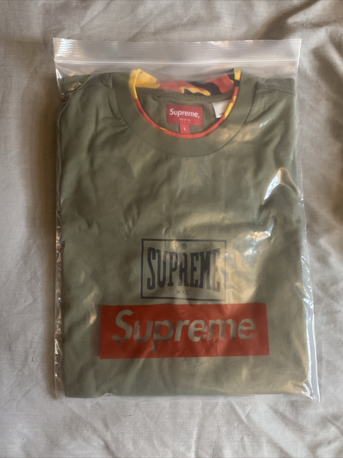 Supreme Layered S/S Top Light Olive