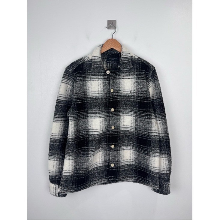 AllSaints Men Tremont Relaxed Fit Overshirt Size Medium