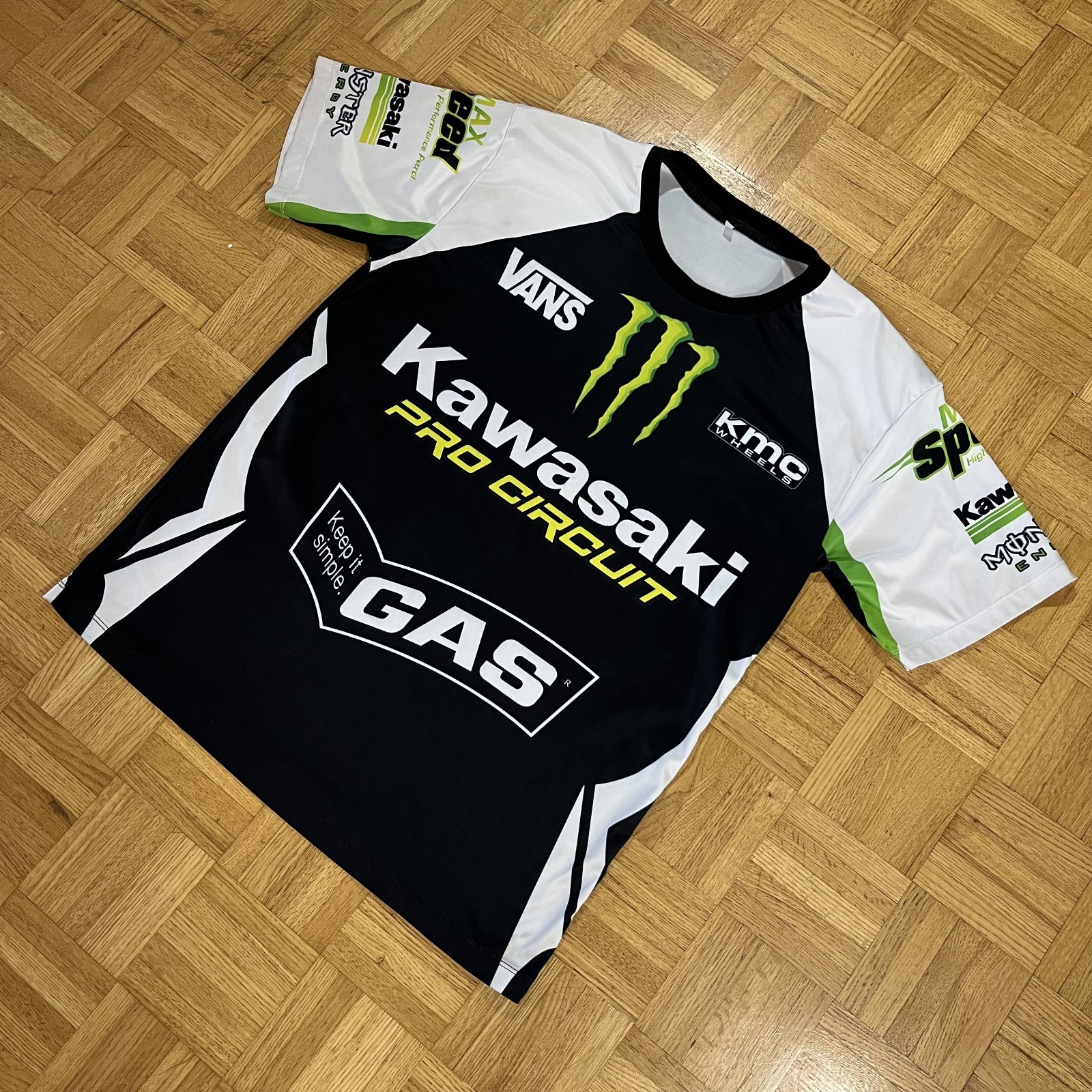 Monster Energy x Kawasaki Pro Circuit Motocross Racing Shirt Men’s Size XL