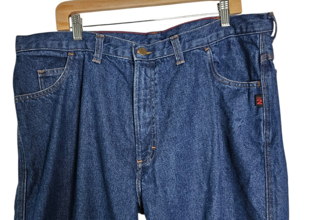 Riverside Protective Flame Resistant Blue Jeans Men’s 40″x32″ Relaxed Fit HRC 2