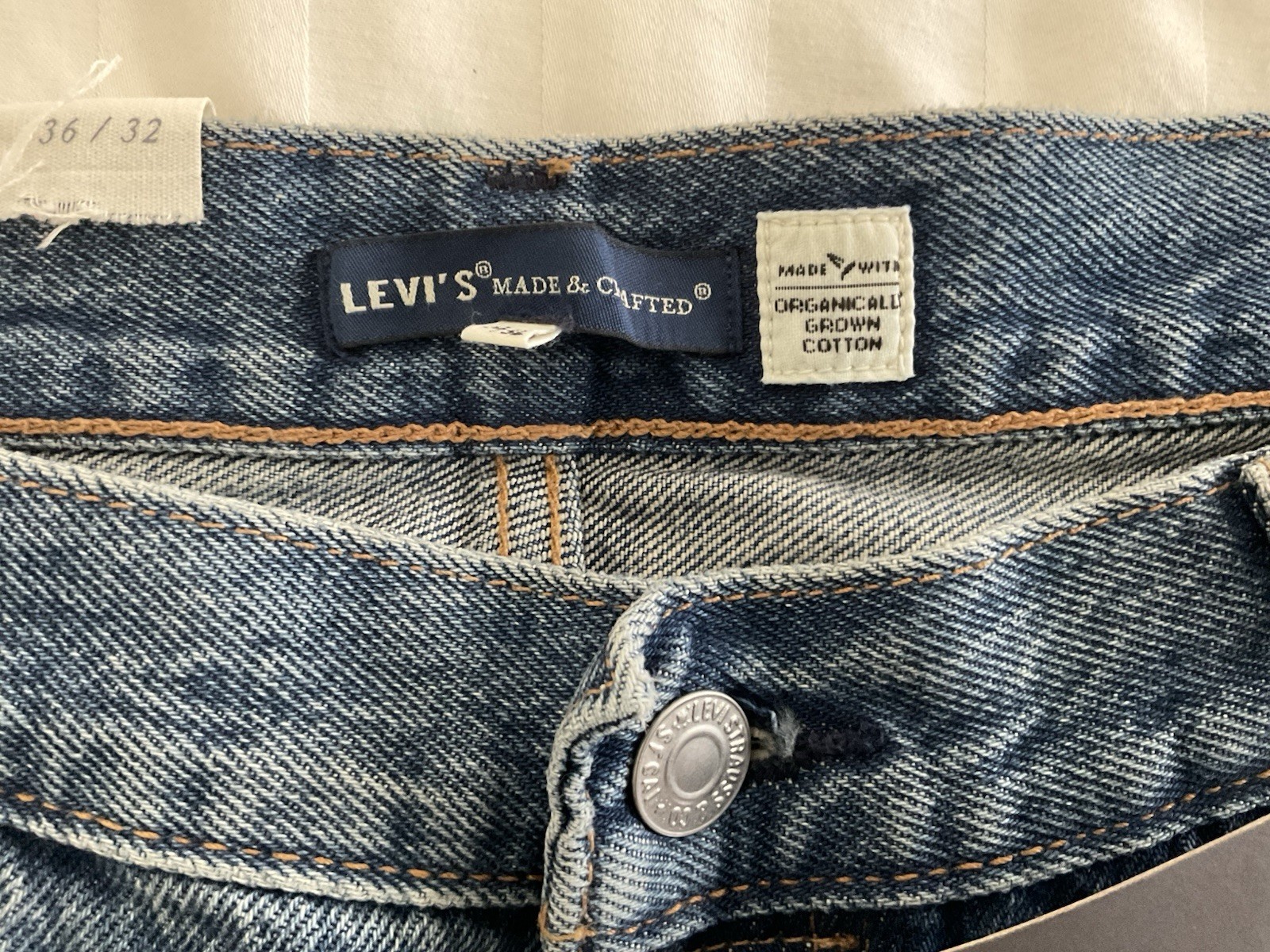 Levi’s 501 ‘93 Straight Made And Crafted Jeans. Men’s 36 X 32. Big E.