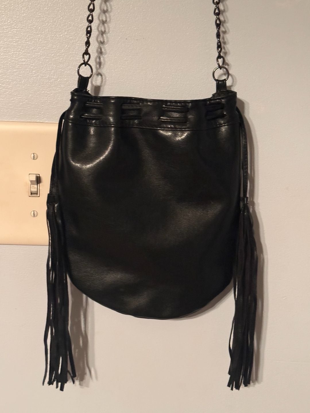 Boho Western Studded Fringe Bucket Bag | Festival Moto Y2K