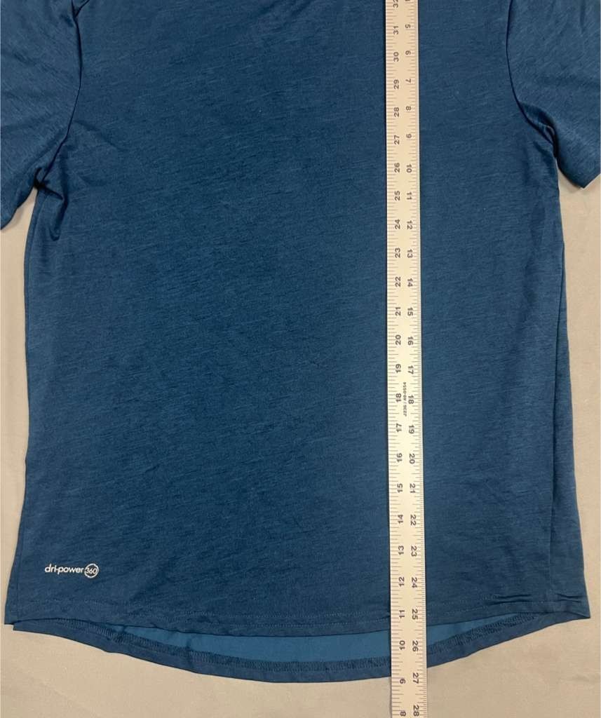 Russell dri-power 360 FRESHFORCE Training Fit Athletic Shirt Mens S Dark Teal