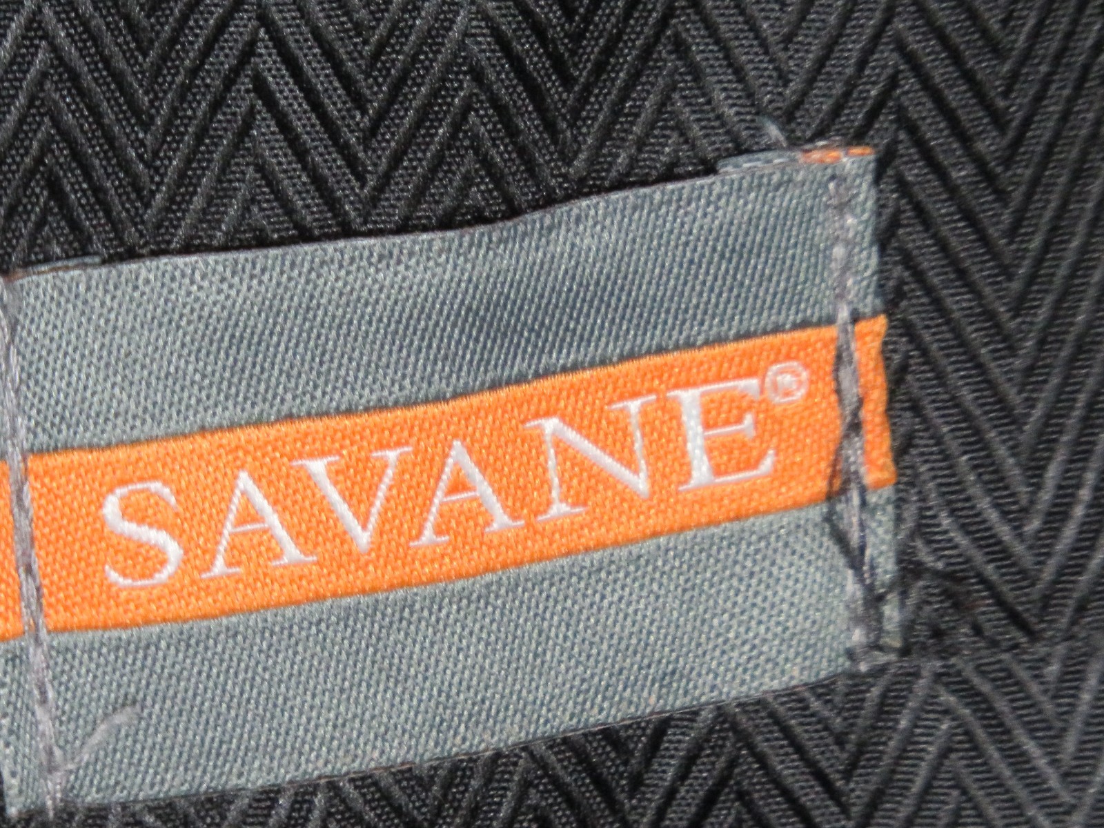 SAVANE MENS 38X32 PANTS GRAY CHECK CLASSIC FIT FLAT FRONT STRETCH POLY SLACK