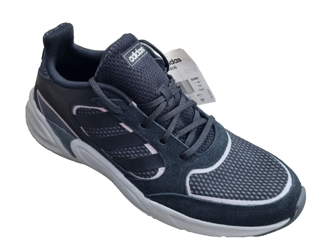 Adidas Valasion 90s Mens Trainers Black | Retro Running EU 47 1/3