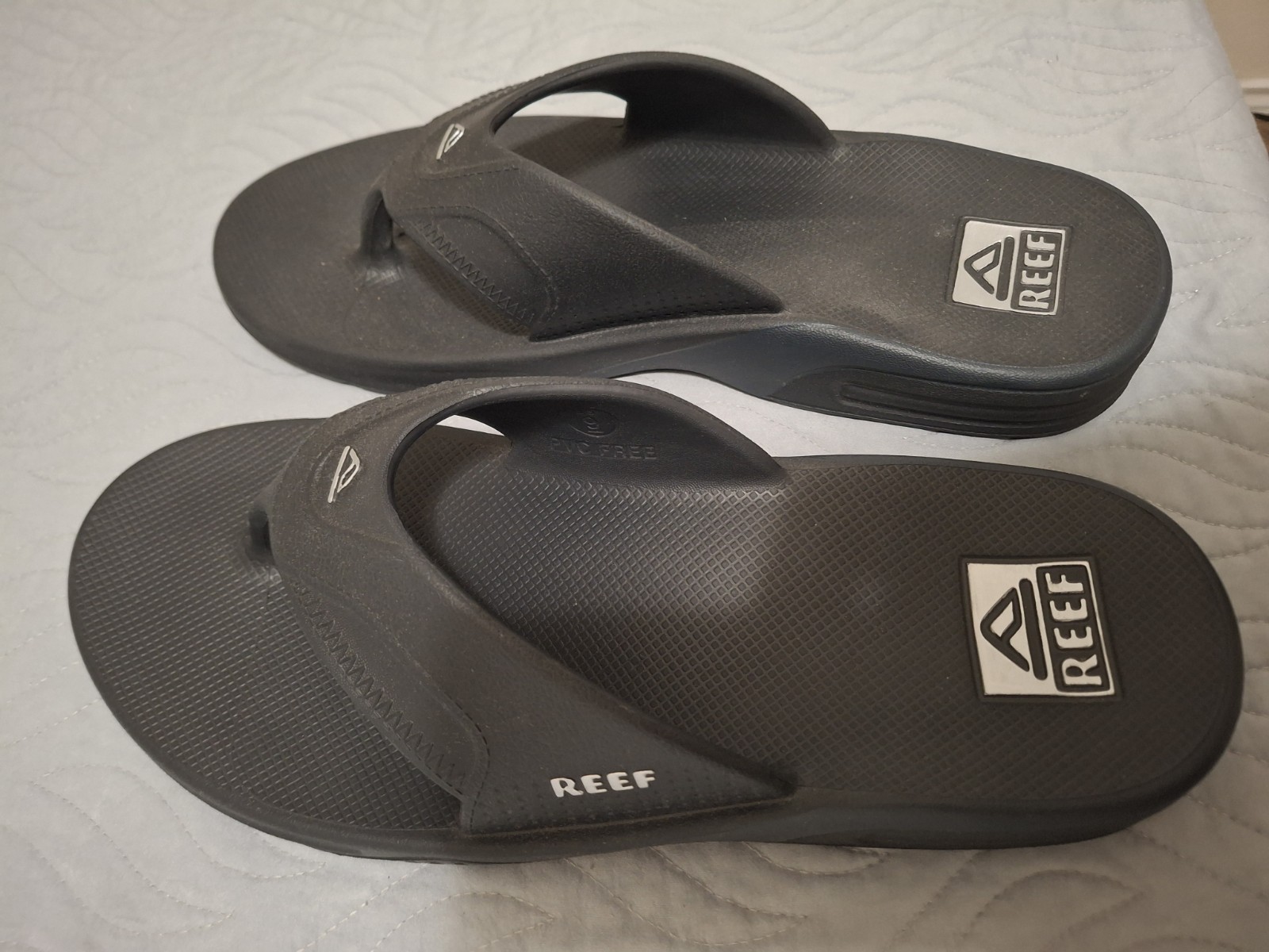 Reef Fanning Men’s Flip-Flop Sandals Size 11 – Black (RF002026BLS)
