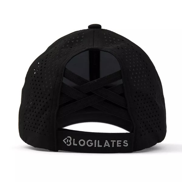 BLOGILATES SWEAT RESISTANT HAT – BLACK: MOISTURE WICKING, QUICK DRYING – BLACK