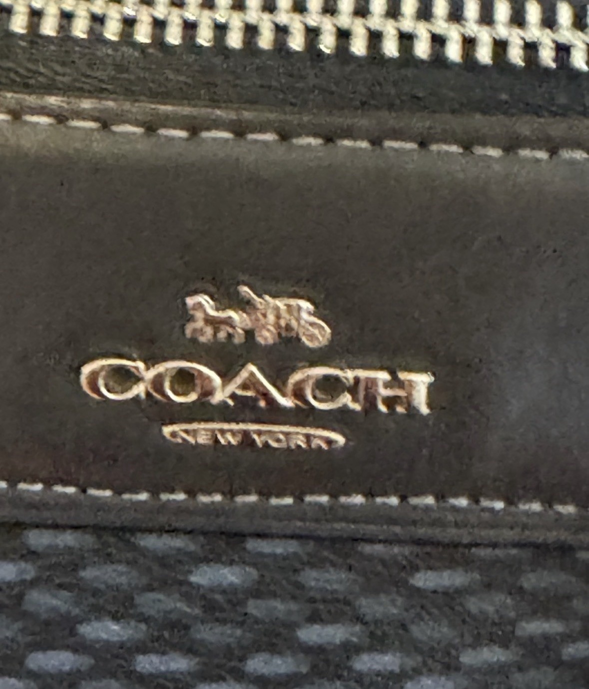 Coach Mini Bennett Satchel in a blue-grey Crossgrain Leather F29669