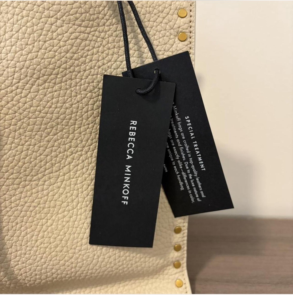Rebecca Minkoff Darren small Tote Crossbody Strap Beige NWT