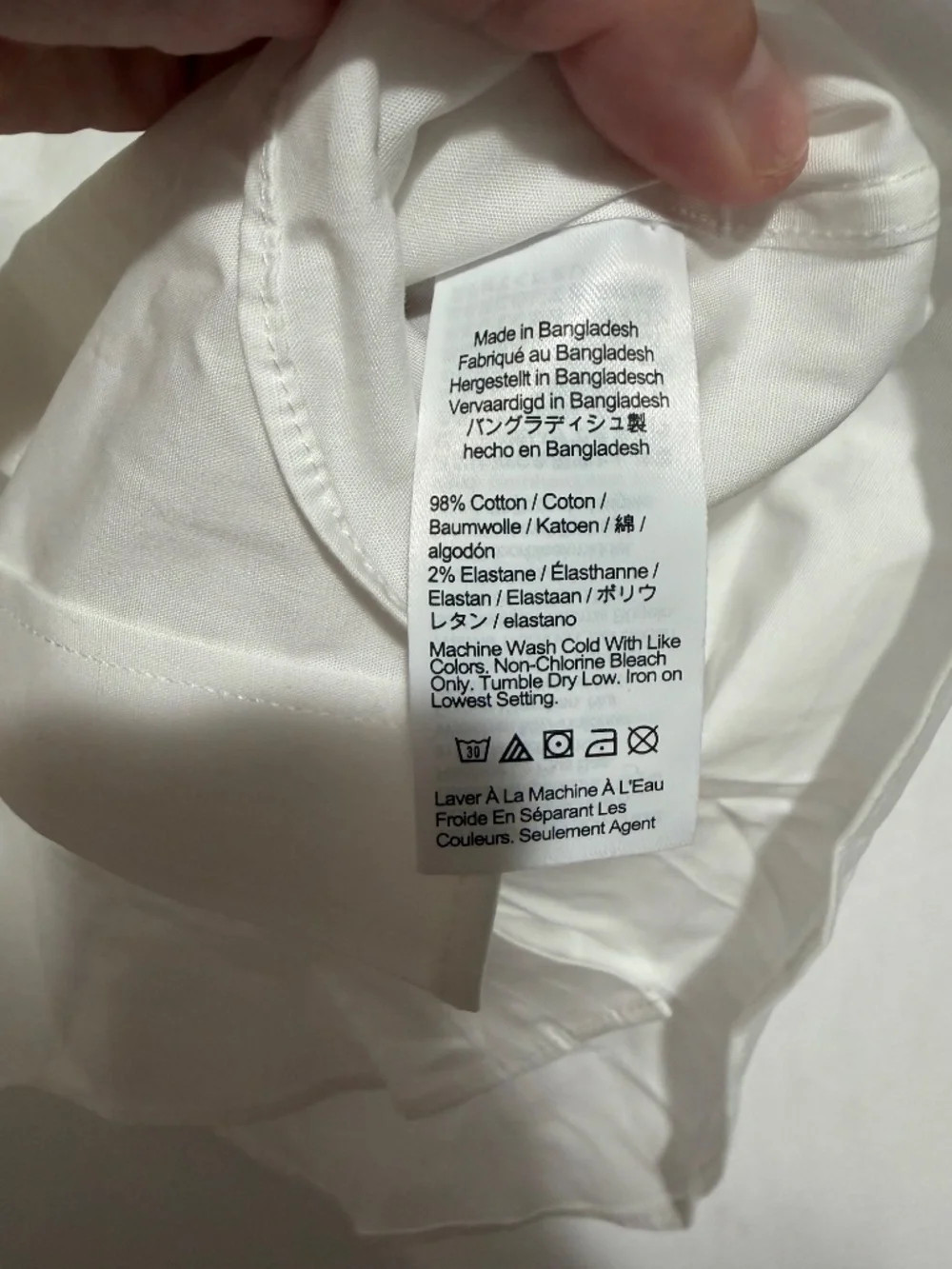 NWT Crewcuts by J.Crew Boys White Thompson Stretch Dress Shirt Size 6-7