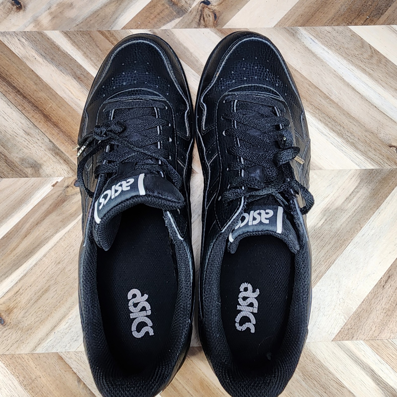 ASICS Japan S Black Triple Black 1191A163-001 Retro Court Shoes Men’s Size 12