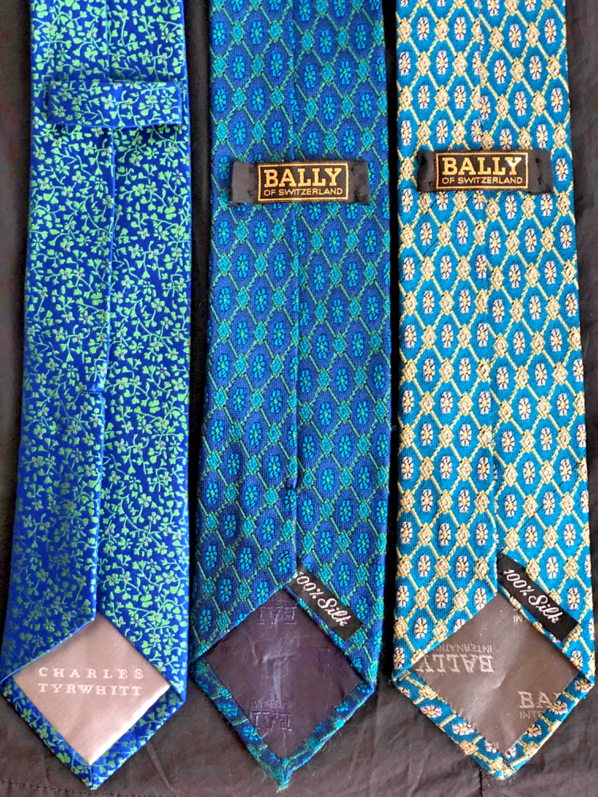 ties for men 100% silk Bally Swizerland