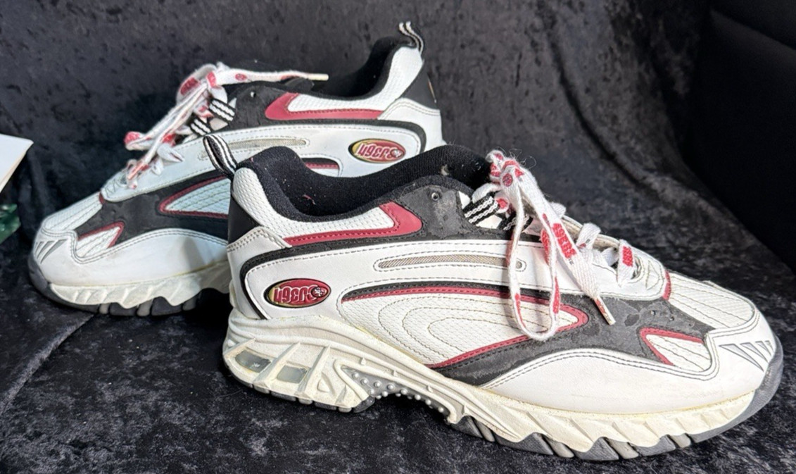 San Francisco Sf 49ers NFL Game Day Shoes Size 10 D Vintage 90’s w/49er Laces!