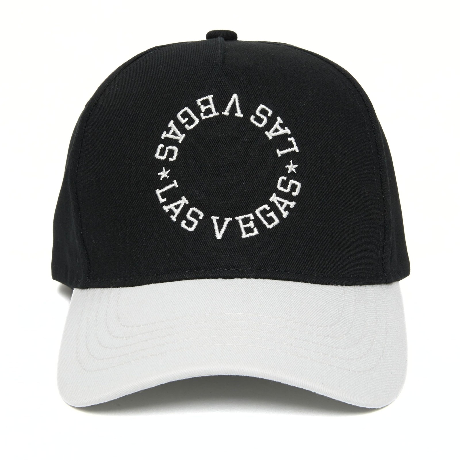 Funky Junque Embroidered City Circle One Size, Las Vegas – Black/Silver