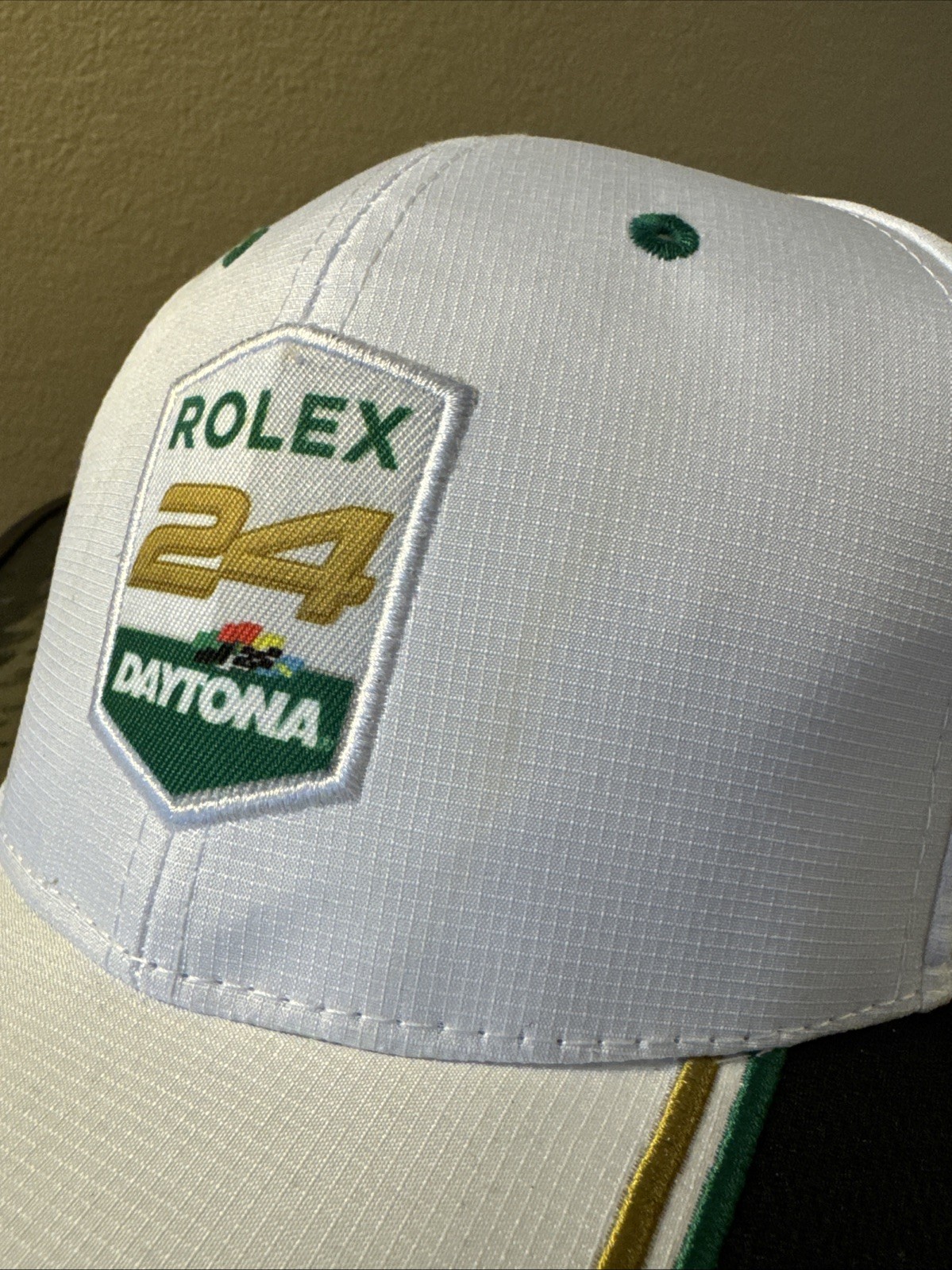 Rolex 24 At Daytona white adjustable baseball cap Promo Hat From Speedway 1