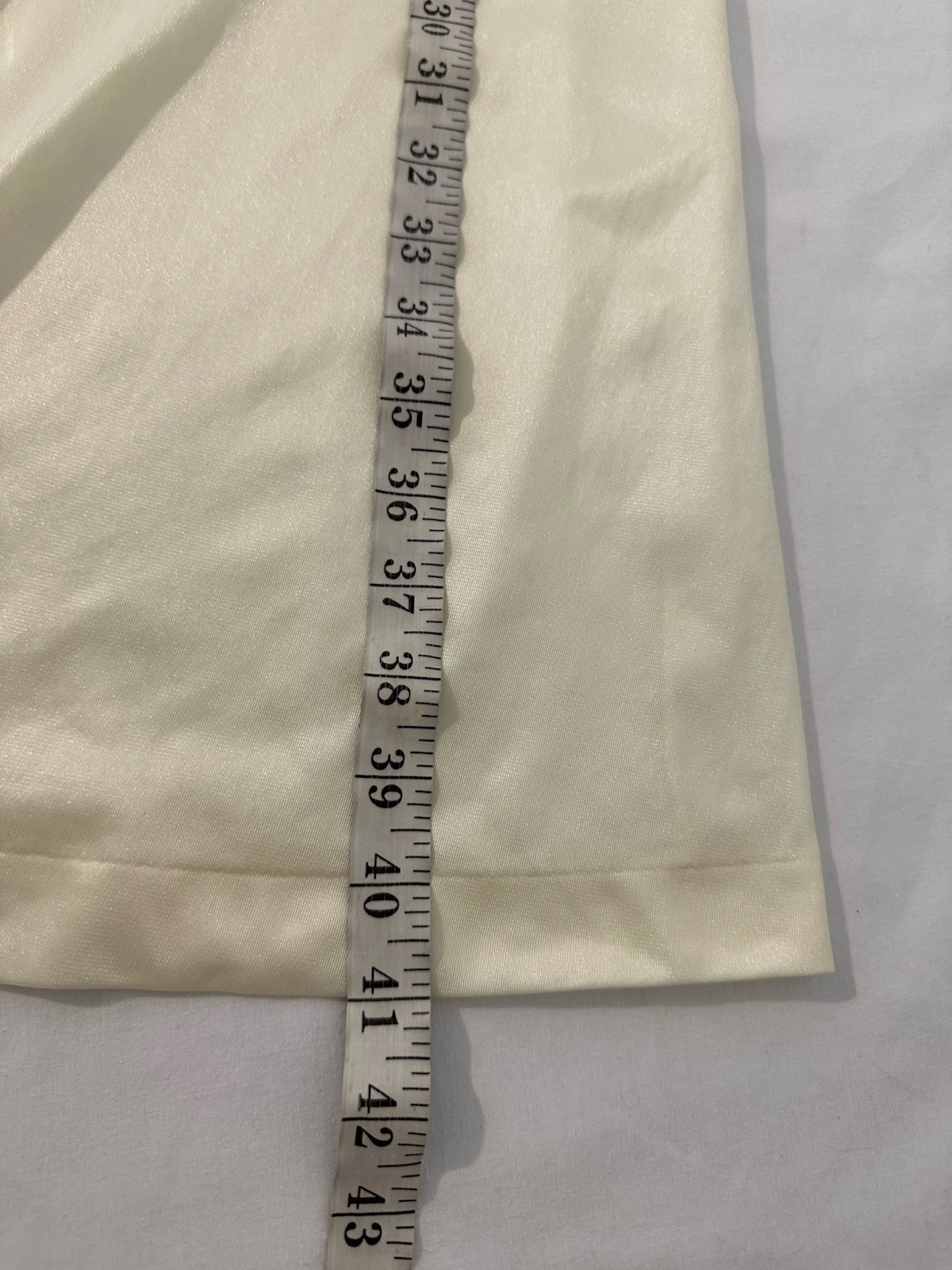 Vtg Gossard Artemis Zip Front Robe Large Yellow Beige Lace Trim Poc Loungewear