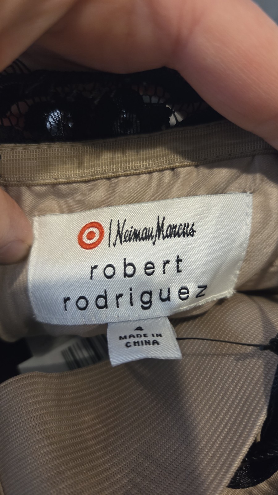Robert Rodriguez Neiman Marcus x Target Strapless Black Lace Cocktail Dress/4