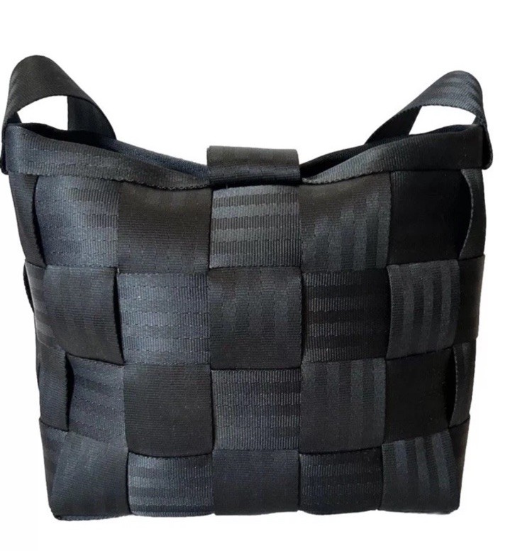 Seatbelt Bag (Black) Handmade By Mildred-Made In USA EUC